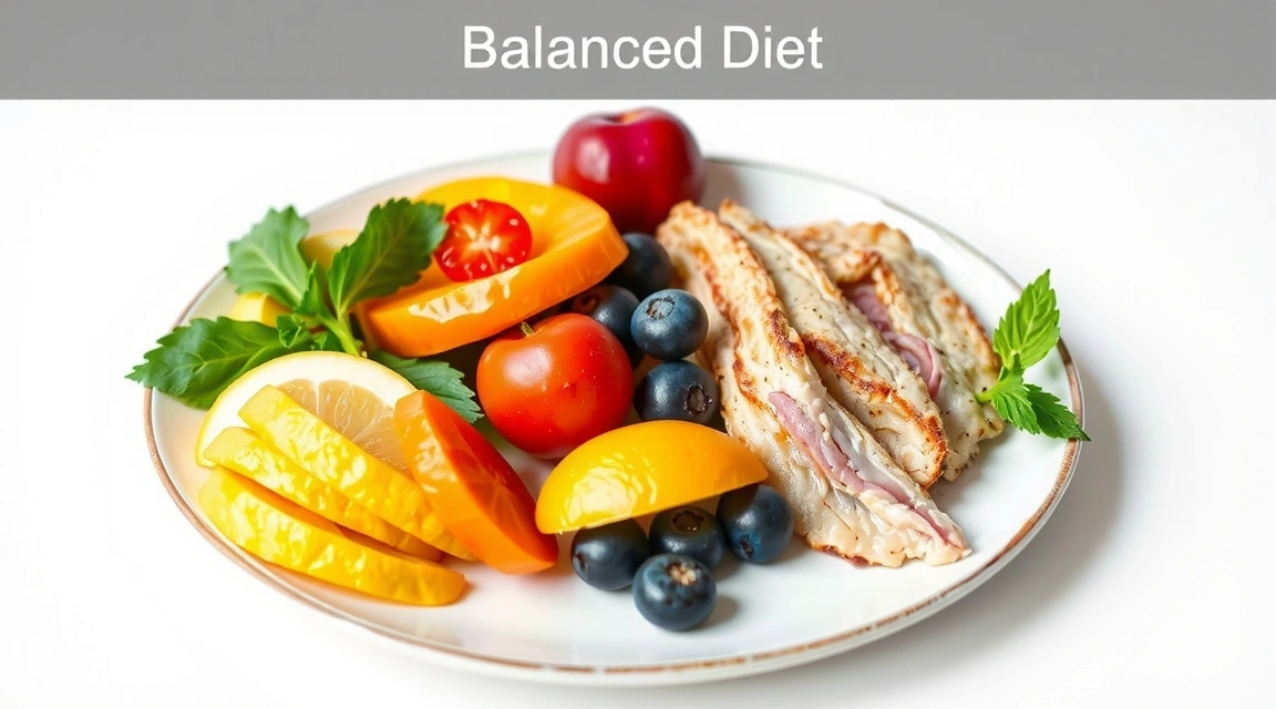 Abstrakcyjne przedstawienie zbilansowanej diety